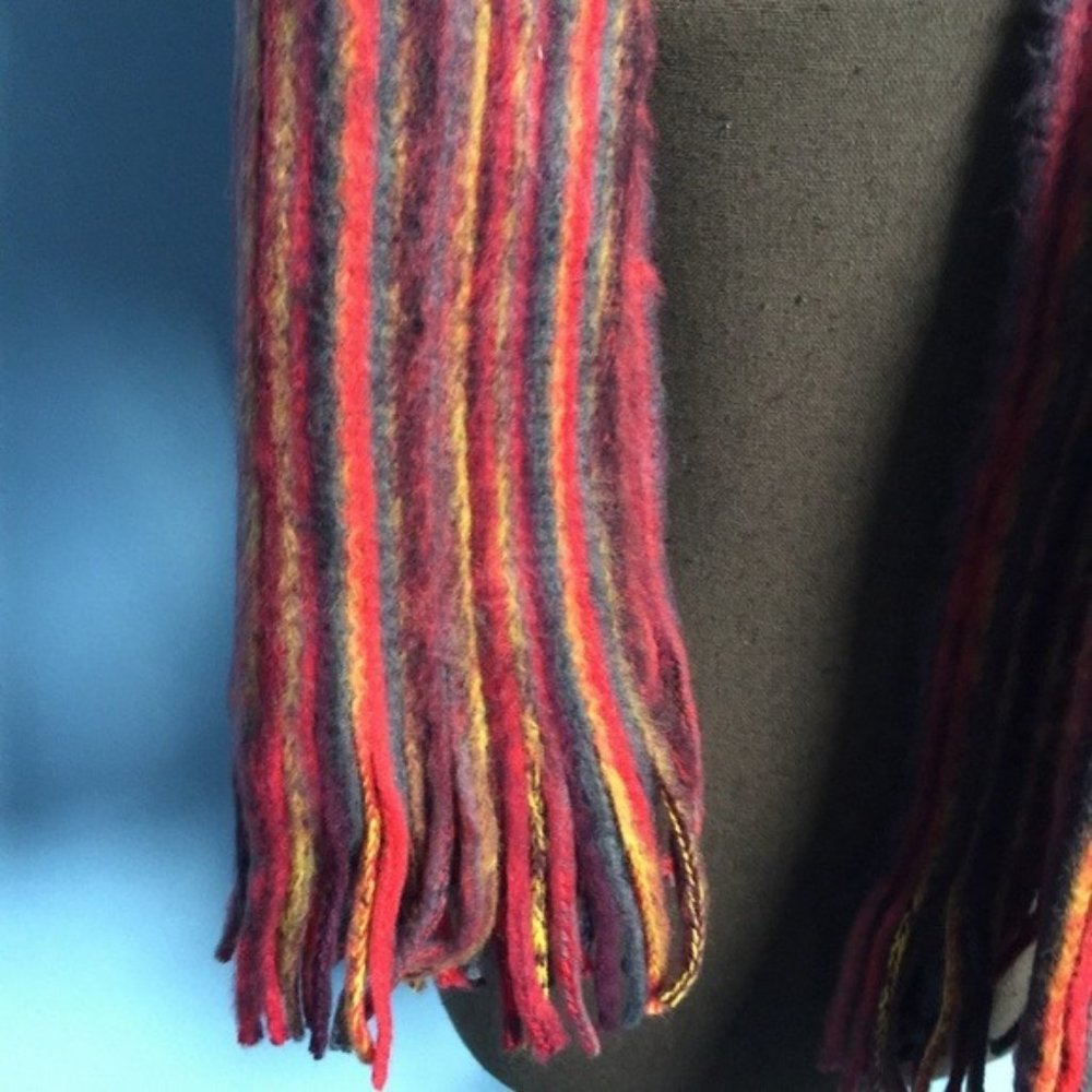 Appleseeds Stripe Soft Winter Scarf - Picture 4 of 4